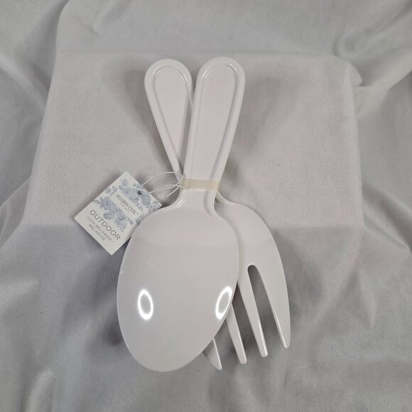 Outdoor Melamine Serving Bowl with Utensils - Picture 8 of 8